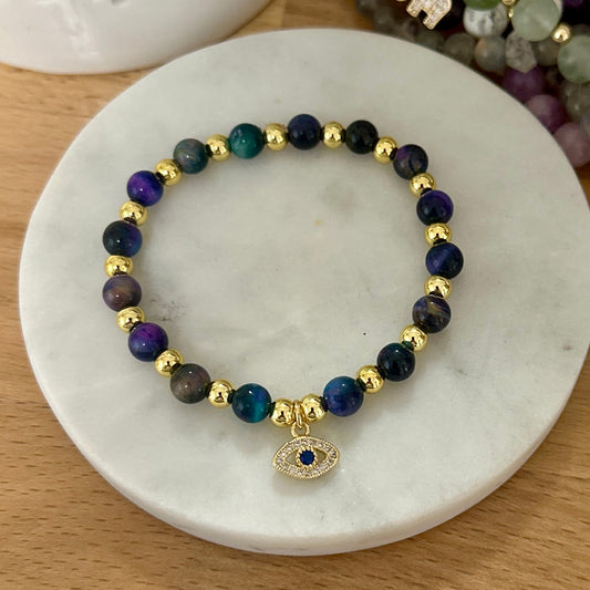 Galaxy Tigers Eye Bracelet