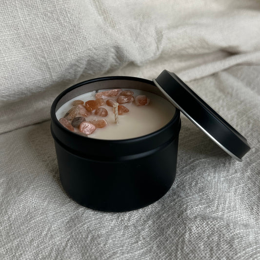 Orange Icecream Mini Tin Crystal Candle