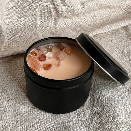 Maple Pumpkin Bread Mini Tin Crystal Candle