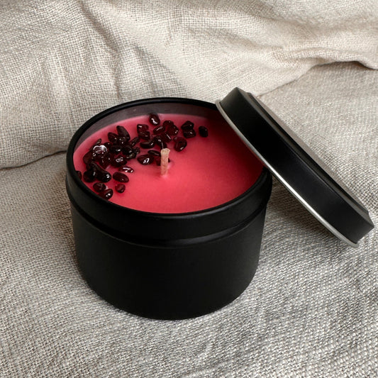 Red Velvet Cupcake Mini Tin Crystal Candle