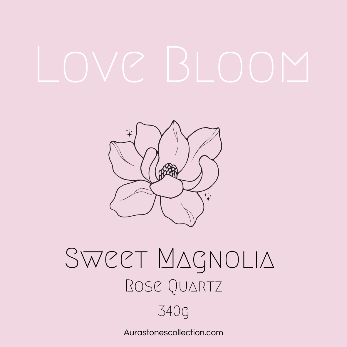 Sweet Magnolia Mini Tin Crystal Candle