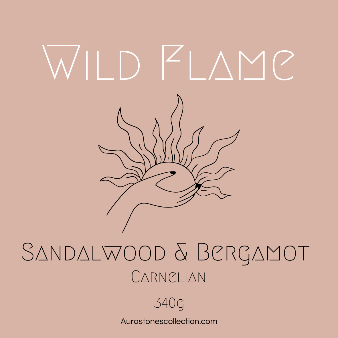 Sandalwood & Bergamot Mini Tin Crystal Candle