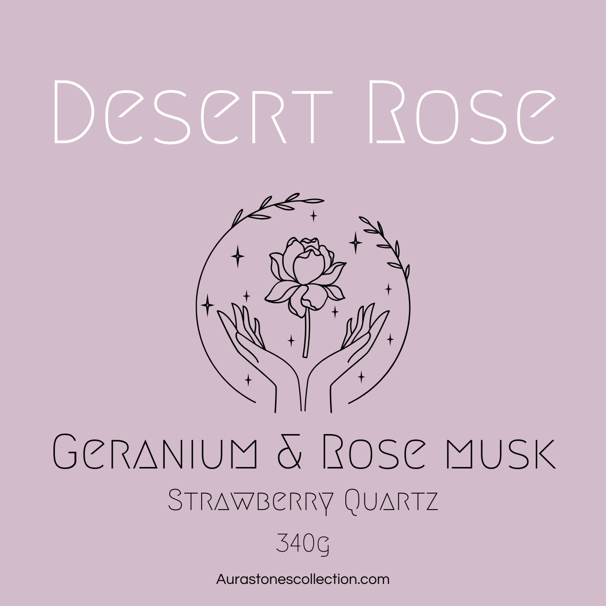 Geranium & Rose Mini Tin Crystal Candle