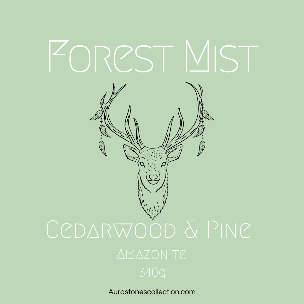 Cedarwood & Pine Mini Tin Crystal Candle