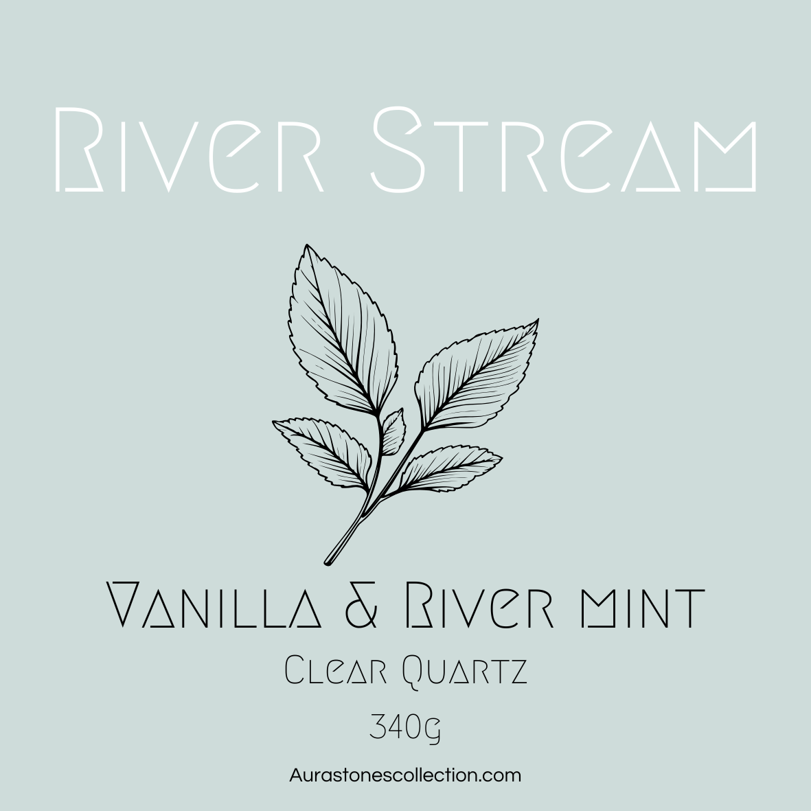 Vanilla & River Mint Mini Tin Crystal Candle