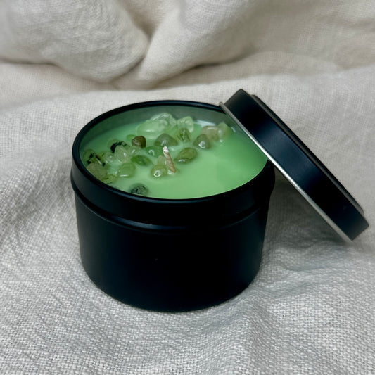 Lemongrass & Ginger Mini Tin Crystal Candle