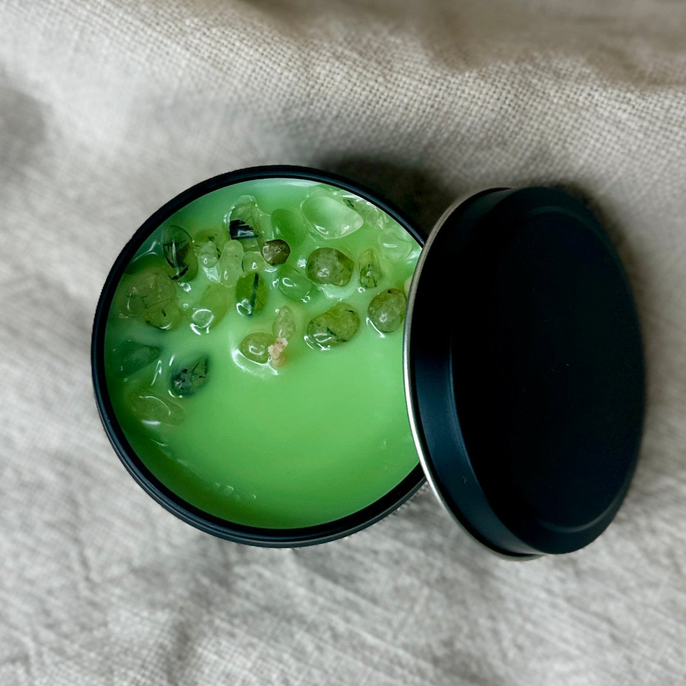 Lemongrass & Ginger Mini Tin Crystal Candle
