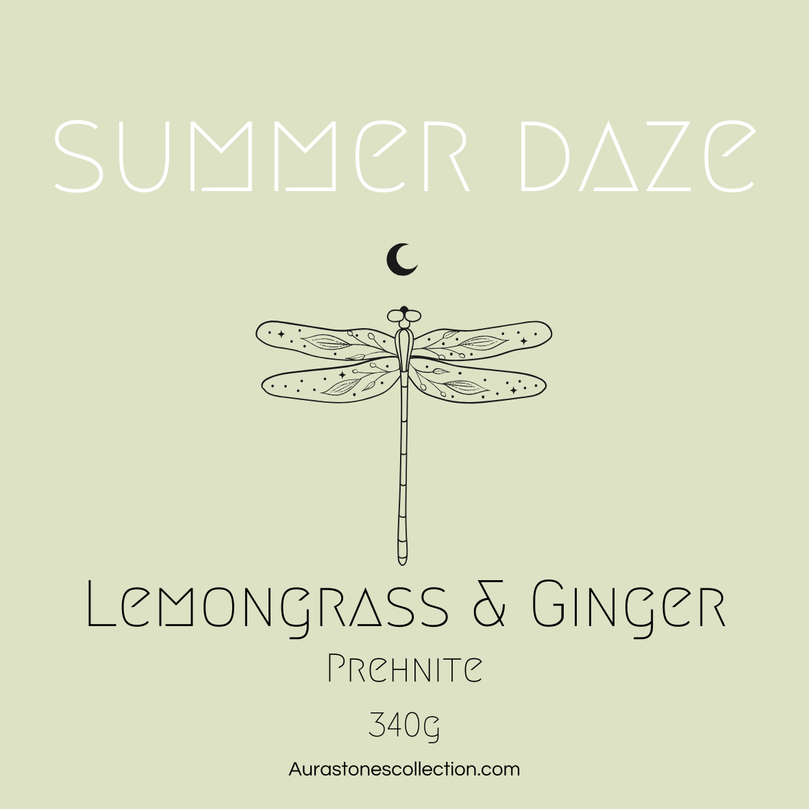 Lemongrass & Ginger Mini Tin Crystal Candle