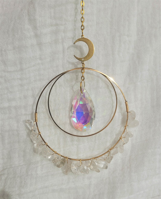 Clear Quartz Suncatcher