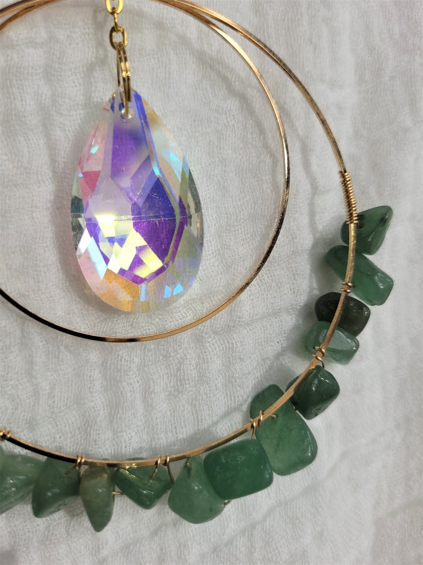 Green Aventurine Suncatcher