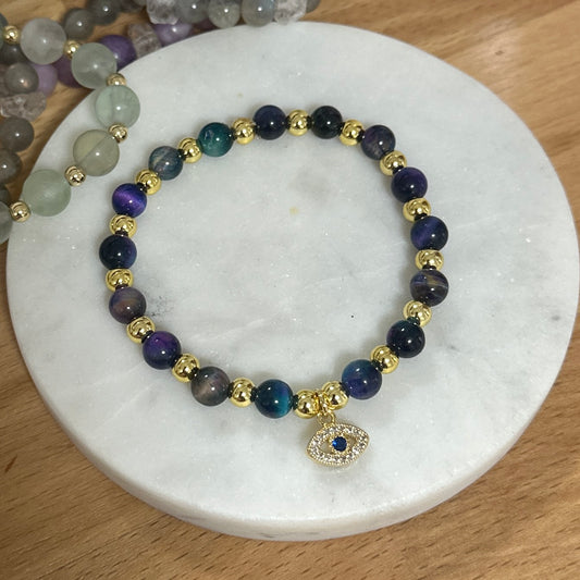 Galaxy Tigers Eye Bracelet