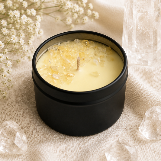 Lemon Meringue Mini Tin Crystal Candle
