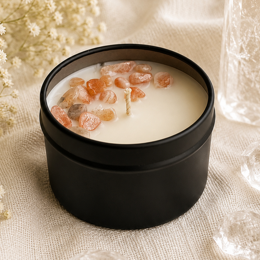 Neverland, Orange Icecream Mini Crystal Candle