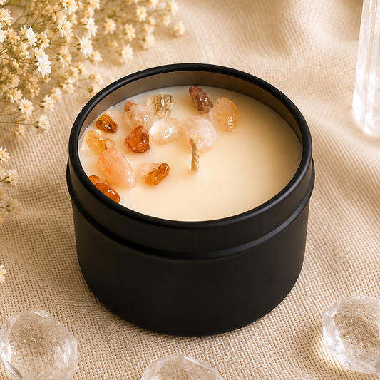 Maple Pumpkin Bread Mini Tin Crystal Candle