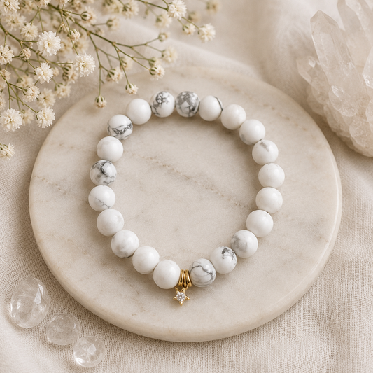 Howlite Star Bracelet