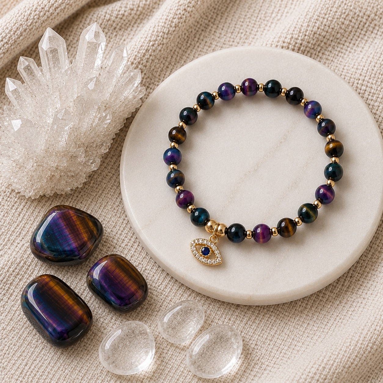 Galaxy Tigers Eye Bracelet