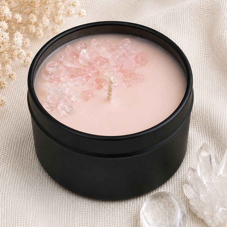 Love Bloom, Sweet Magnolia Mini Crystal Candle