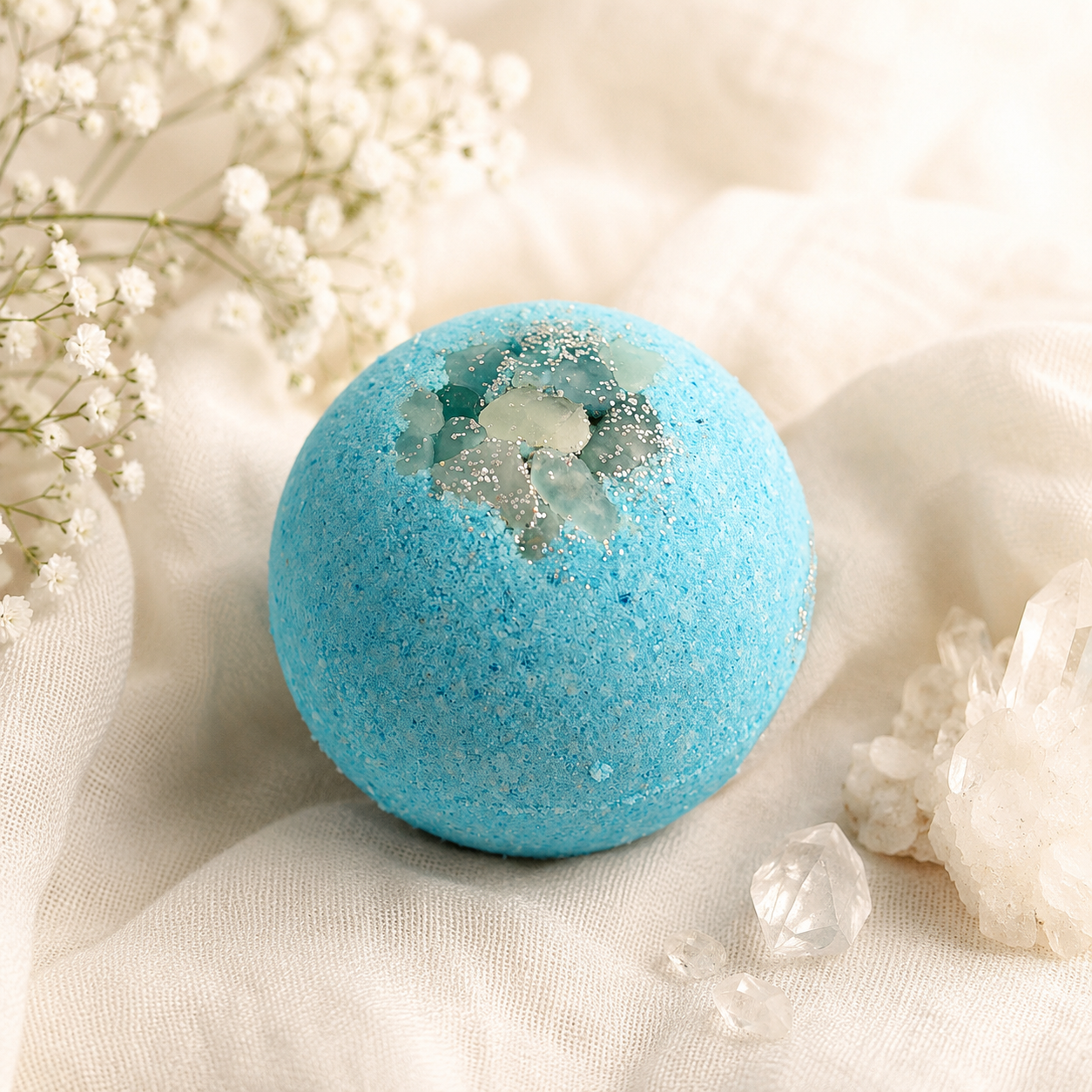 Coconut & Lime Aquamarine Bath Bomb