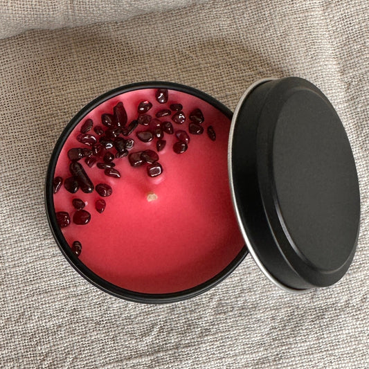 Red Velvet Cupcake Mini Tin Crystal Candle