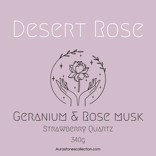 Geranium & Rose Mini Tin Crystal Candle