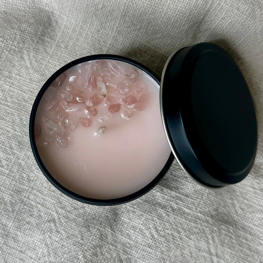 Sweet Magnolia Mini Tin Crystal Candle
