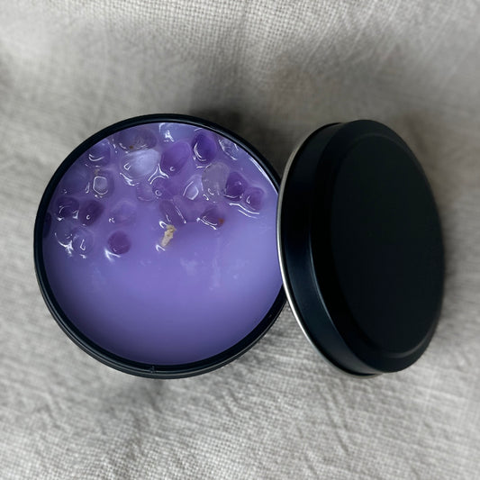 Jasmine & Lavender Mini Tin Crystal Candle