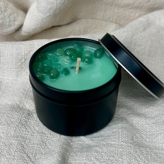Eucalyptus & Wildflower Mini Tin Crystal Candle