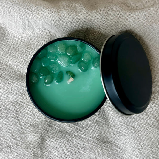 Eucalyptus & Wildflower Mini Tin Crystal Candle