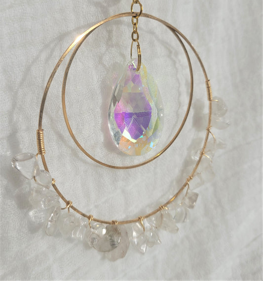 Clear Quartz Suncatcher