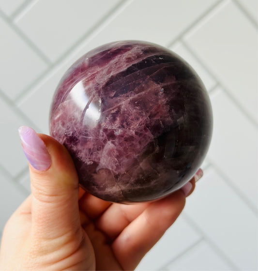 Lavender Quartz Sphere