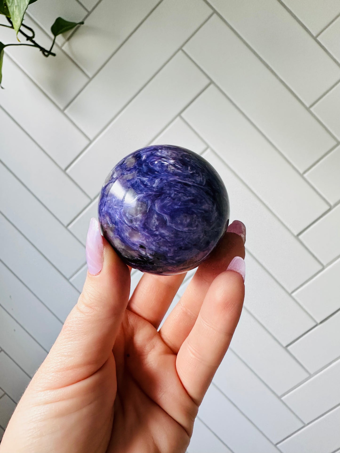 Charoite Sphere