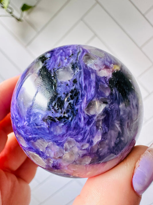 Charoite Sphere