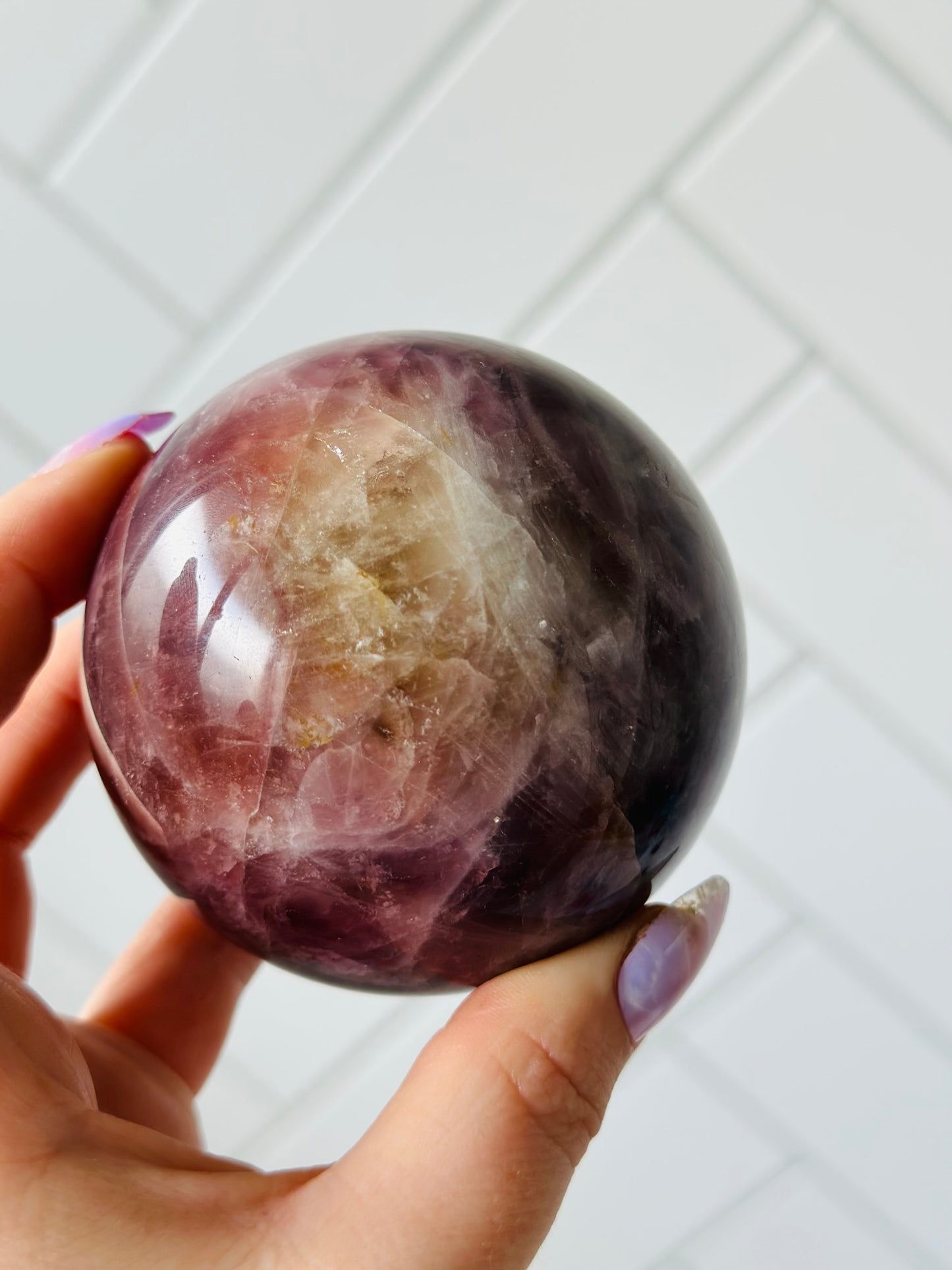 Lavender Quartz Sphere