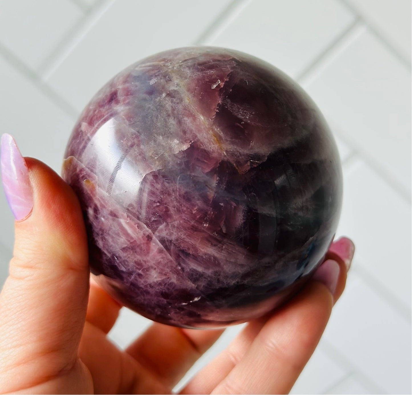 Lavender Quartz Sphere