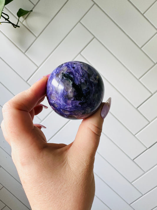 Charoite Sphere