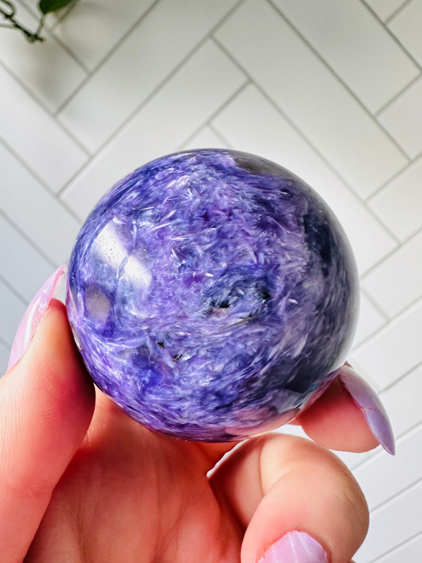Charoite Sphere