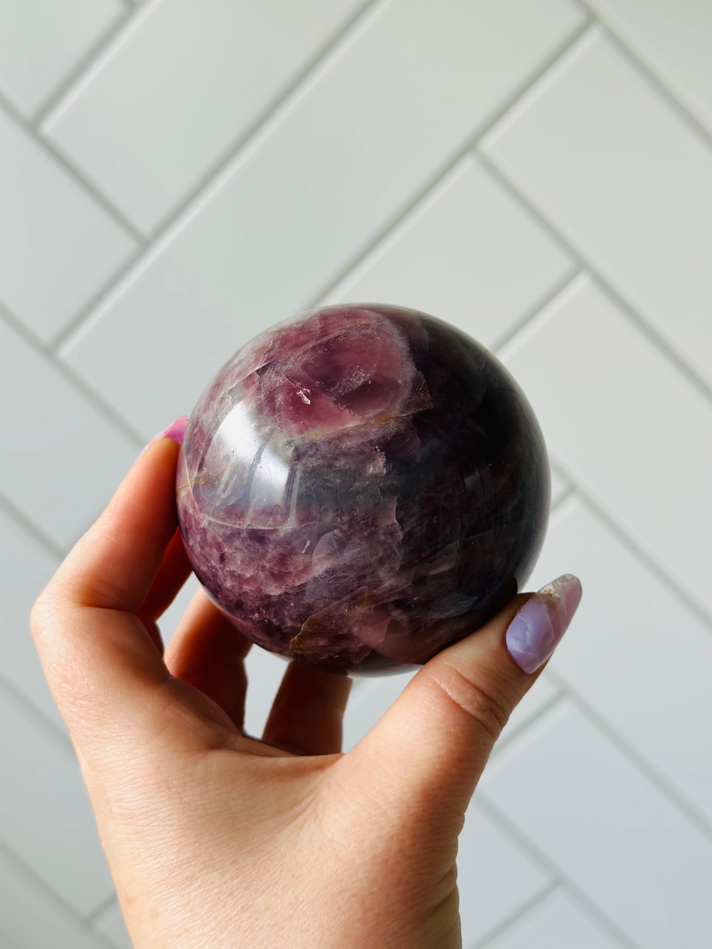 Lavender Quartz Sphere